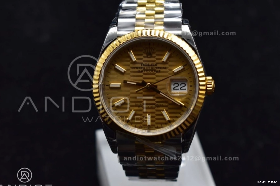 on Bracelet 36 Best 126231 DateJust 1:1 592 Jubilee Steel 904L Dial SS VS YG VSF Textured Elegant Edition Gold 0129